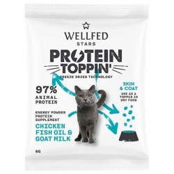 Wellfed F.D. Protein Toppin' Skin & Coat Chicken, Fish Oil & Goat Milk 6gr Σούπες - Γαλατάκια